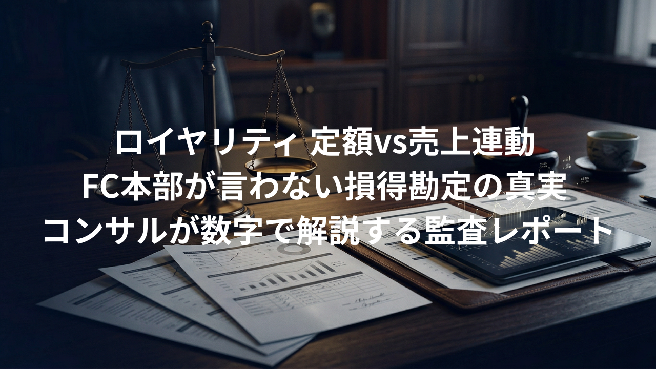 FC本部の営業マンは言わない「定額 vs 売上連動」ロイヤリティの損得勘定