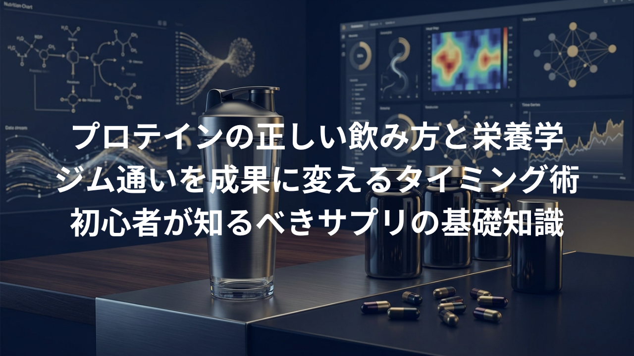 プロテインの正しい飲み方。24時間ジム通いを成果に変える栄養学